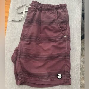Vuori Men's Maroon Kore Shorts